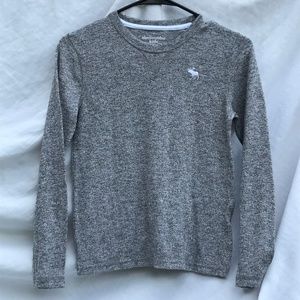 Youth grey abercrombie kids long sleeve shirt